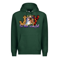Sports Green joy to the world Premium Hoodie - Zillion Design Studio