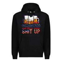 Black lets get hammered Premium Hoodie - texasbilliewilder