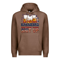 Chestnut lets get hammered Premium Hoodie - texasbilliewilder