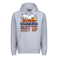 Heather Grey lets get hammered Premium Hoodie - texasbilliewilder