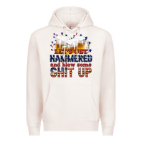 Pale Pink lets get hammered Premium Hoodie - texasbilliewilder