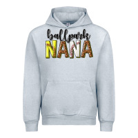 Heather Grey ballpark nana with leopard Urban Hoodie - texasbilliewilder
