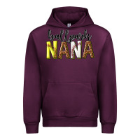 Mauve Wine ballpark nana with leopard Urban Hoodie - texasbilliewilder