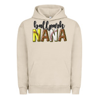Pigment French Oak ballpark nana with leopard Urban Hoodie - texasbilliewilder