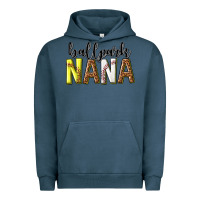 Pigment Midnight Navy ballpark nana with leopard Urban Hoodie - texasbilliewilder