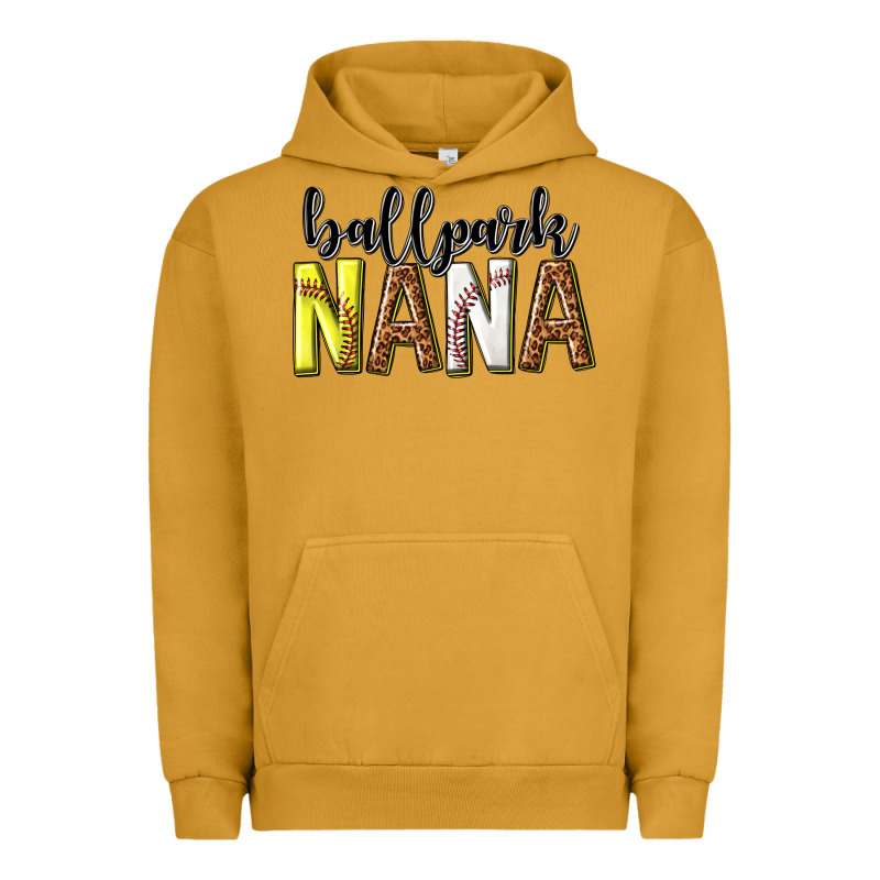Ballpark Nana With Leopard Urban Hoodie by texasbilliewilder | Teevron