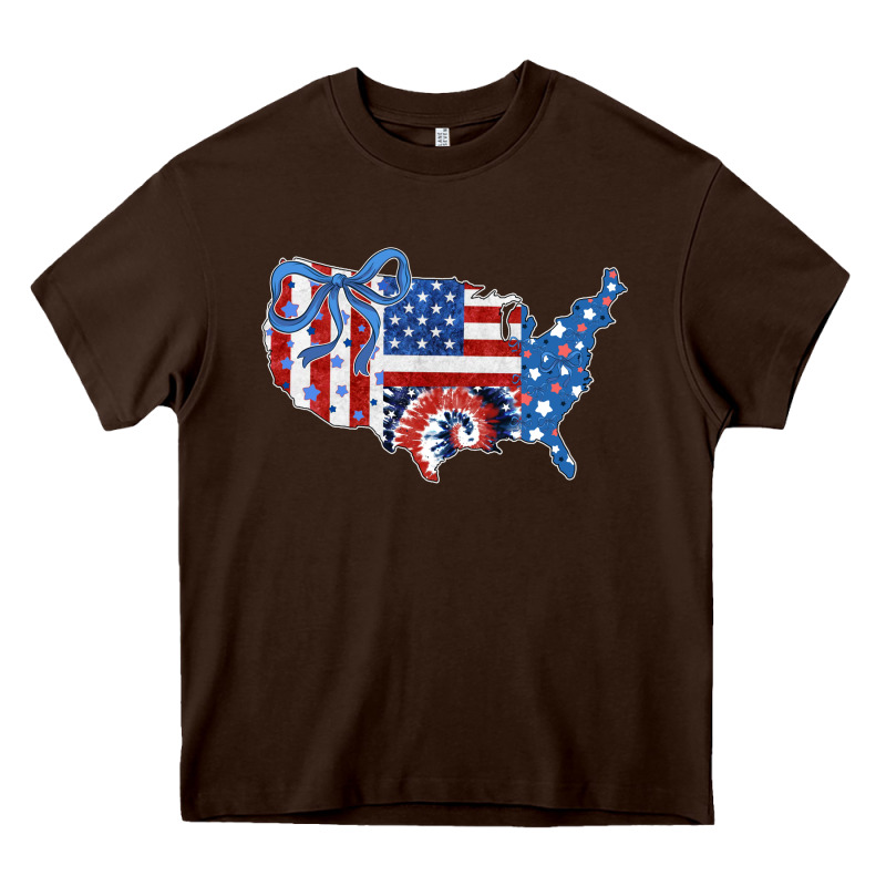 America Map Heavy Core Tee by CowhideDigitalArt | Teevron
