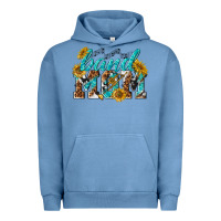 Pigment Pebble Blue band mom Urban Hoodie - texasbilliewilder