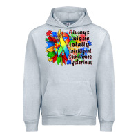 Heather Grey always unique totally intelligent sometimes myster Urban Hoodie - Zillion Design Studio