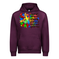 Mauve Wine always unique totally intelligent sometimes myster Urban Hoodie - Zillion Design Studio