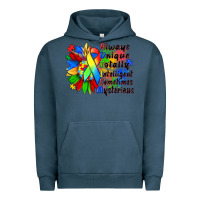 Pigment Midnight Navy always unique totally intelligent sometimes myster Urban Hoodie - Zillion Design Studio