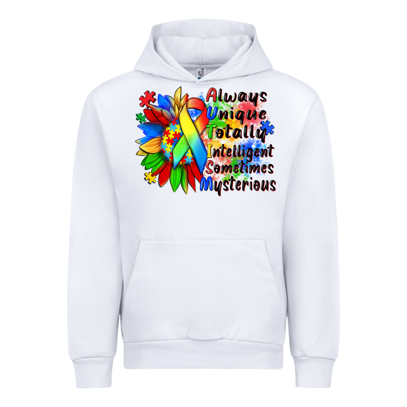 Always Unique Totally Intelligent Sometimes Myster Urban Hoodie by Zillion Design Studio | Teevron