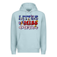 Blue Mist little miss america Premium Hoodie - texasbilliewilder