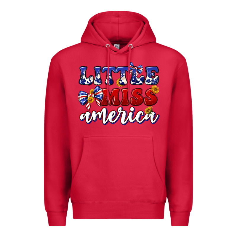 Little Miss America Premium Hoodie by texasbilliewilder | Teevron