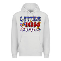Dove Grey little miss america Premium Hoodie - texasbilliewilder