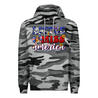 Slate Camo little miss america Premium Hoodie - texasbilliewilder