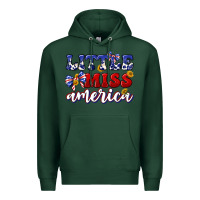 Sports Green little miss america Premium Hoodie - texasbilliewilder