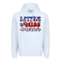 White little miss america Premium Hoodie - texasbilliewilder