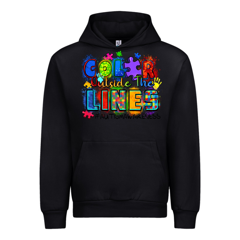 Color Outside The Lines Autism Awareness Urban Hoodie by Zillion Design Studio | Teevron