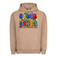 Pigment Burro color outside the lines autism awareness Urban Hoodie - Zillion Design Studio
