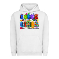Pigment Lunar Rock color outside the lines autism awareness Urban Hoodie - Zillion Design Studio