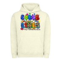 Pigment Pistachio color outside the lines autism awareness Urban Hoodie - Zillion Design Studio