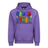 Tulip color outside the lines autism awareness Urban Hoodie - Zillion Design Studio