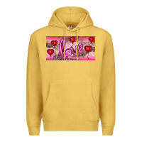 Valentine's Day Love Balloon Heart Balloons Premium Hoodie | Teevron
