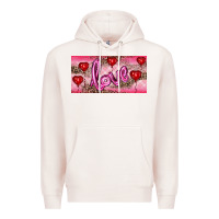 Pale Pink Valentine's Day Love Balloon Heart Balloons Premium Hoodie - RanaPortraitStore