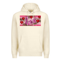 Sandshell Valentine's Day Love Balloon Heart Balloons Premium Hoodie - RanaPortraitStore