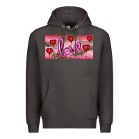 Smoke Valentine's Day Love Balloon Heart Balloons Premium Hoodie - RanaPortraitStore