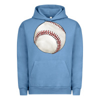 Pigment Pebble Blue baseball Urban Hoodie - texasbilliewilder