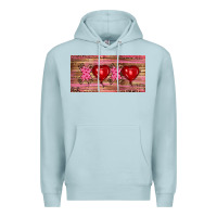 Blue Mist Valentine's Day Xoxo Premium Hoodie - RanaPortraitStore