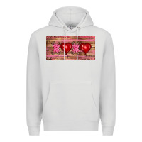 Dove Grey Valentine's Day Xoxo Premium Hoodie - RanaPortraitStore