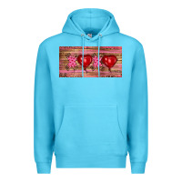 Ocean Blue Valentine's Day Xoxo Premium Hoodie - RanaPortraitStore
