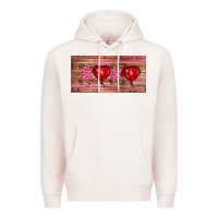 Pale Pink Valentine's Day Xoxo Premium Hoodie - RanaPortraitStore
