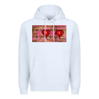 White Valentine's Day Xoxo Premium Hoodie - RanaPortraitStore