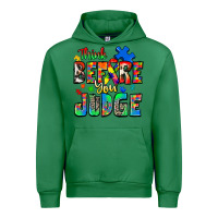 Emerald think before you judge autism Urban Hoodie - Zillion Design Studio