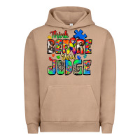 Pigment Burro think before you judge autism Urban Hoodie - Zillion Design Studio