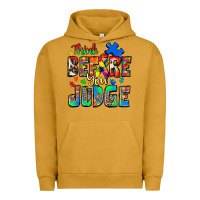 Pigment Peanut Butter think before you judge autism Urban Hoodie - Zillion Design Studio