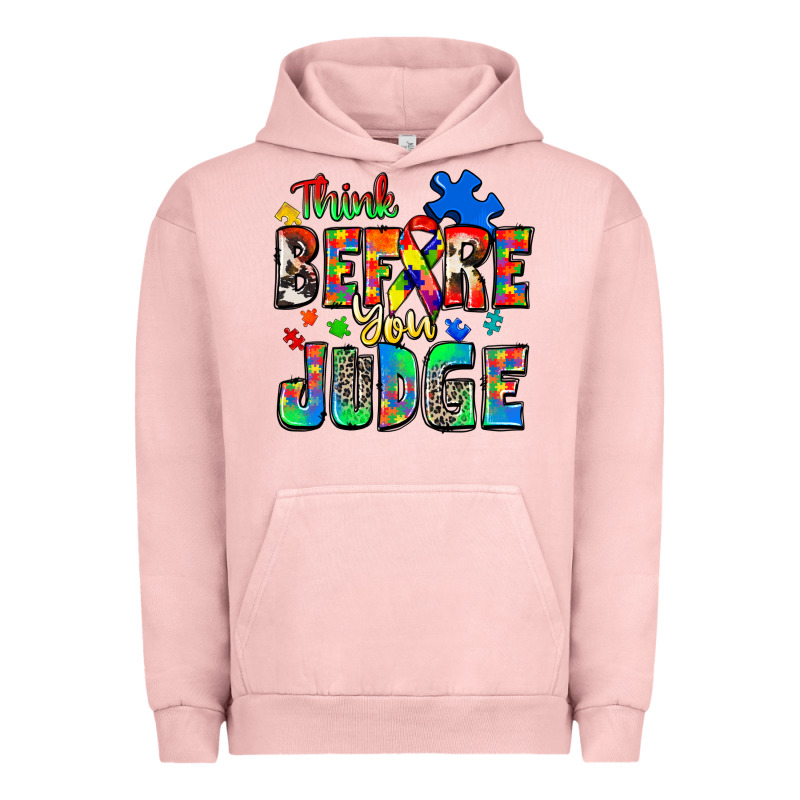 Think Before You Judge Autism Urban Hoodie by Zillion Design Studio | Teevron
