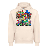 Sandshell think before you judge autism Urban Hoodie - Zillion Design Studio