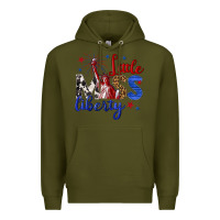Army Green little miss liberty billie wilder Premium Hoodie - texasbilliewilder