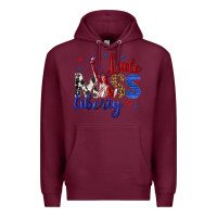 Burgundy little miss liberty billie wilder Premium Hoodie - texasbilliewilder