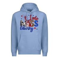 Colony Blue little miss liberty billie wilder Premium Hoodie - texasbilliewilder