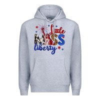 Heather Grey little miss liberty billie wilder Premium Hoodie - texasbilliewilder