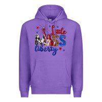 Purple little miss liberty billie wilder Premium Hoodie - texasbilliewilder