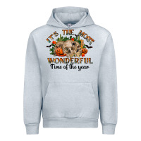 Heather Grey it's the most wonderful time of the year Urban Hoodie - RanaPortraitStore