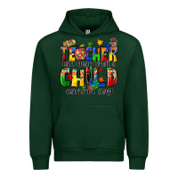 Forest Green teacher can hear what a child cannot say Urban Hoodie - Zillion Design Studio