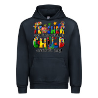 Navy teacher can hear what a child cannot say Urban Hoodie - Zillion Design Studio